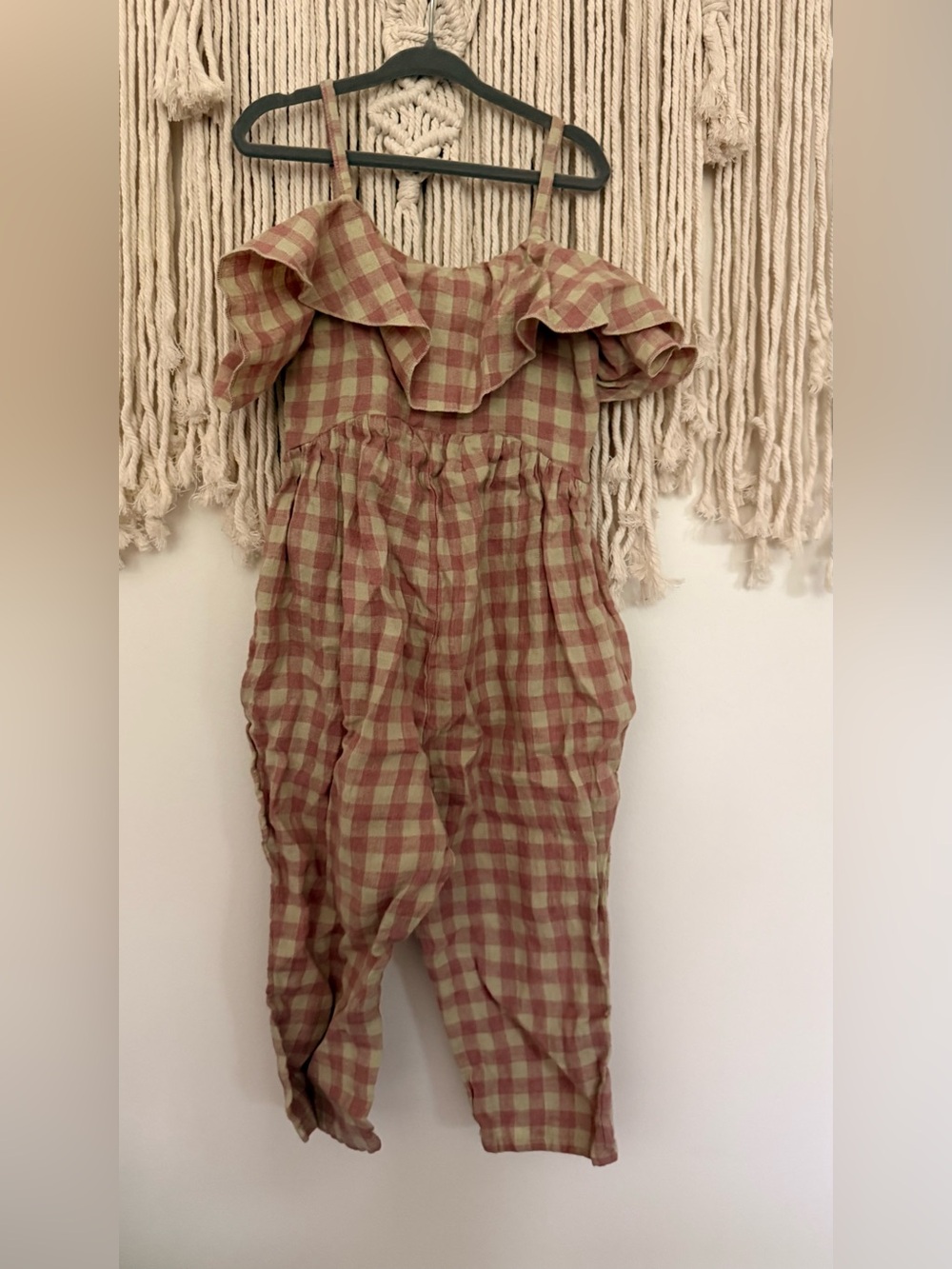 Dannie&Lilou gingham jumpsuit